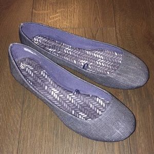 Jean Pattern Flats